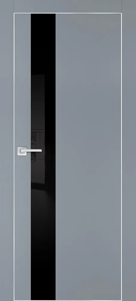 Фото Межкомнатная дверь PX-10  AL кромка с 4-х ст. Серый матовый